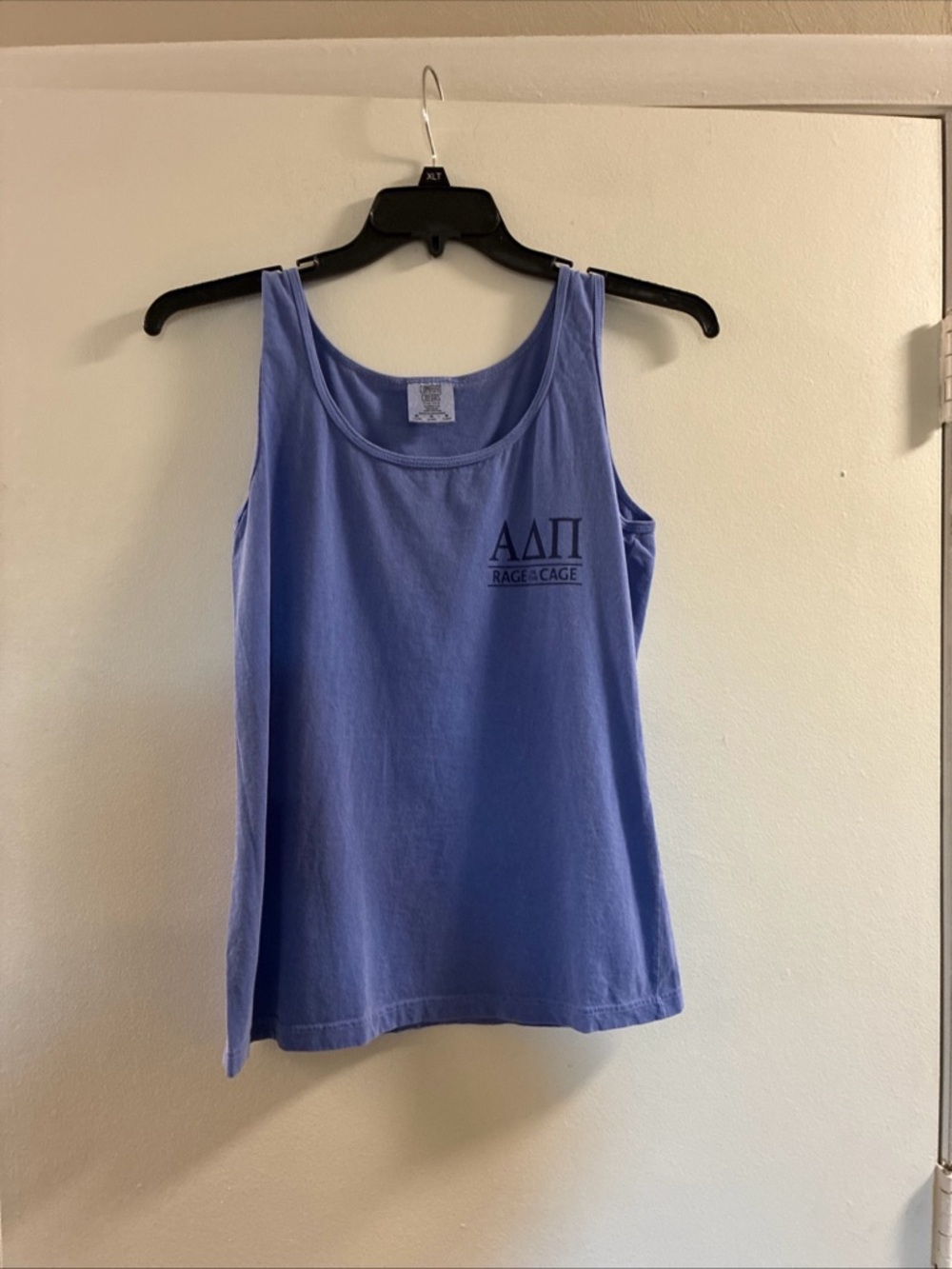 Comfort Colors Lavender Scoop Neck‎ Tank with Greek Letters
